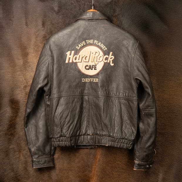 [103] 90s~ 하드락카페 DENVER 레더자켓 