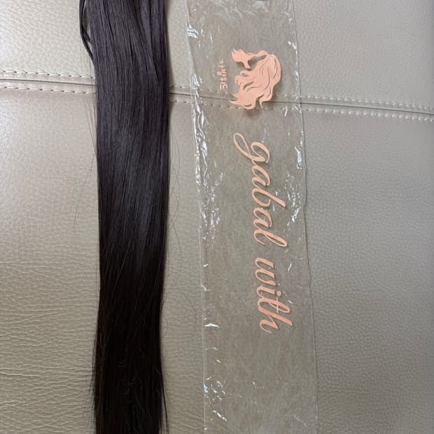 포니테일 가발 생머리 집게형