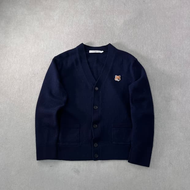 W 90 메종키츠네 백화점텍 울 가디건 