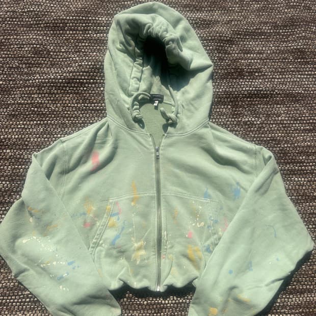 알써틴 오버핏 벌룬 후드집업 xs