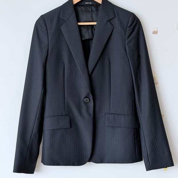 메종 마르지엘라 Maison Margiela 핀스트라이프 울 블레이저 (