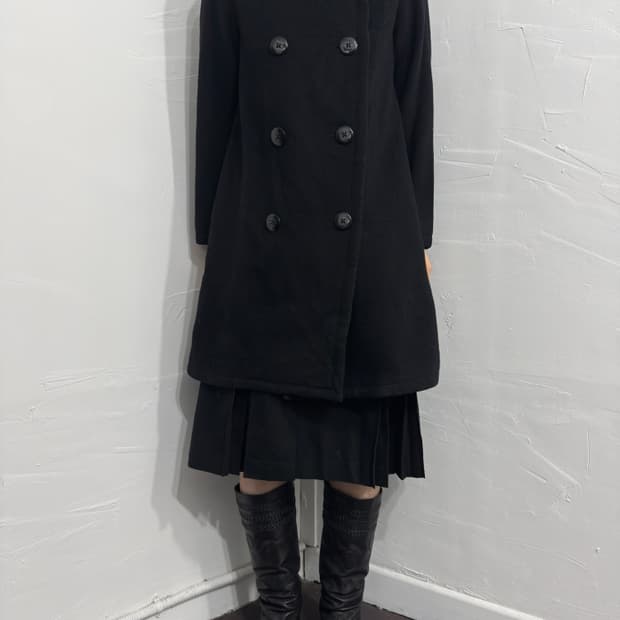 rosso button wool coat