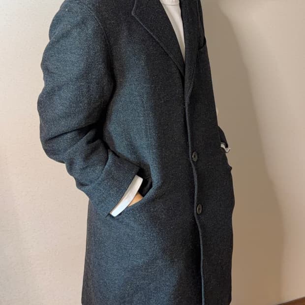 킨록앤더슨 헤링본 울 코트