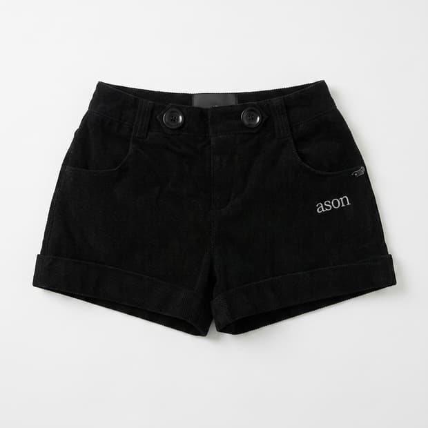 애즈온 COOKIE BUTTON CORDUROY PANTS