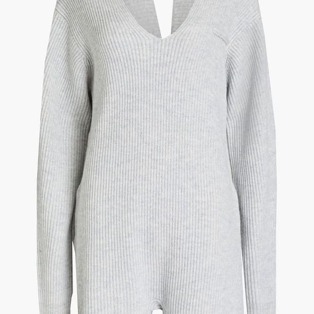 Helmut lang 캐시미어 점프수트 롬퍼 S