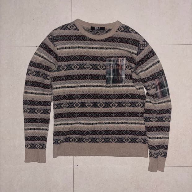 라프시몬스 2006aw 패치니트