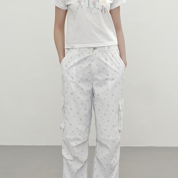 마가린핑거스 플로럴 카고 팬츠