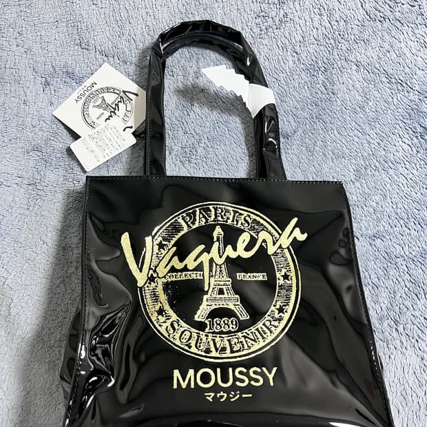 Vaquera X Moussy 쇼핑백 가방 블랙