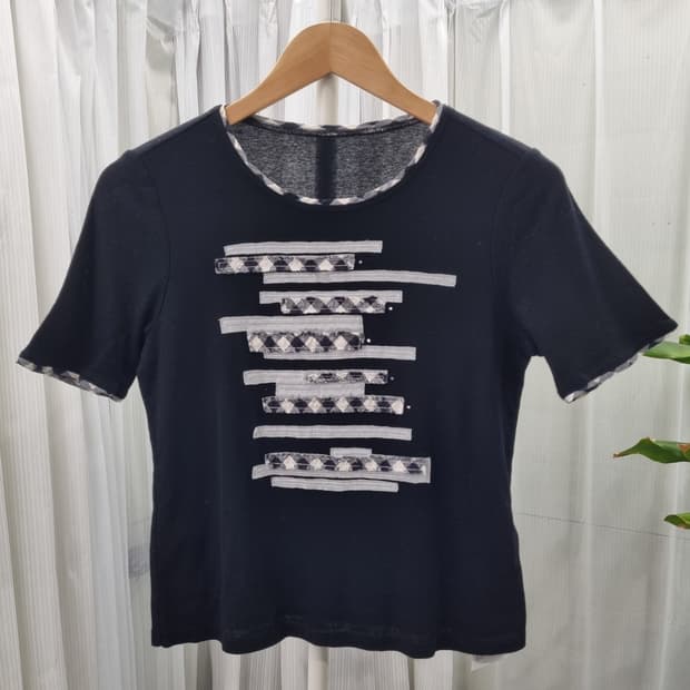 일본 빈티지 패츠워크 반팔 티셔츠 1958