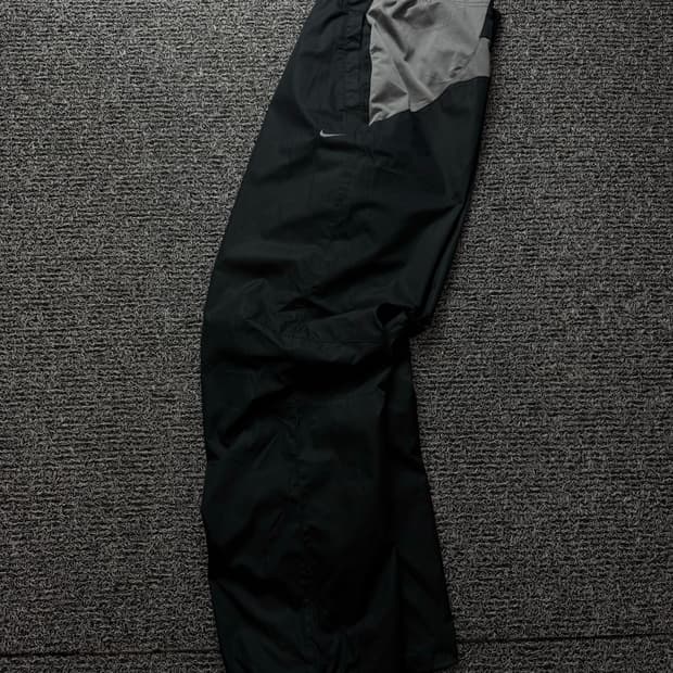 00s 나이키 올드스쿨 배색 우븐 와이드 트랙팬츠 1077
