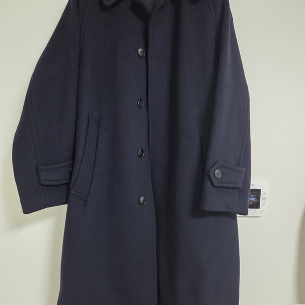 헤지스 his 울 캐시미어 발마칸 코트 [네이비/ XS]