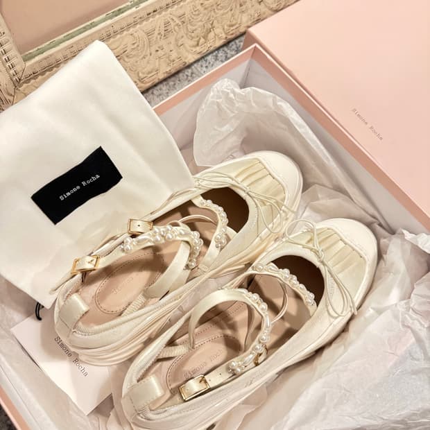 ✨Simone Rocha Pearl Platform Ballerina