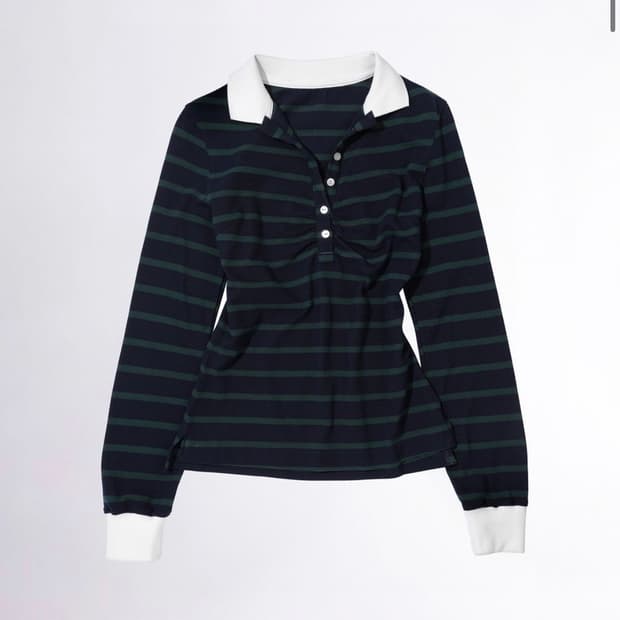 스컬프터 셔링 테니스 셔츠 네이비 