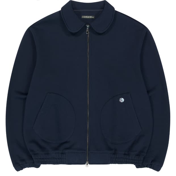 구해요)코이세이오038 ROUND TRACK ZIP-UP NAVY