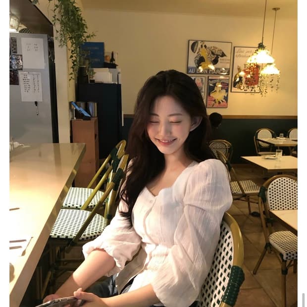 제니오 펄 에스닉 블라우스 아이보리 S