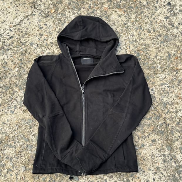 립반윙클 사선 후드집업