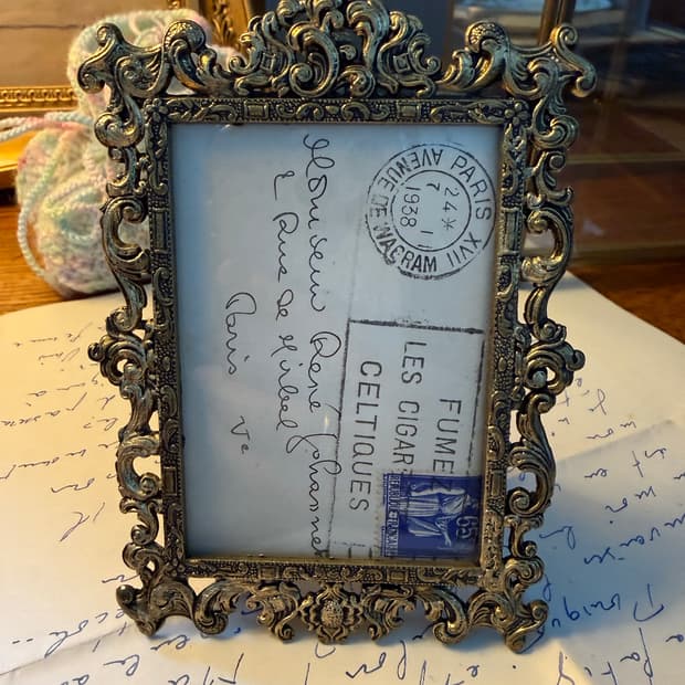 프렌치 감성 엔틱 이태리 액자 + 프랑스지류 세트