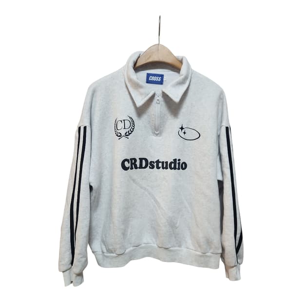 크로스드레슬리 하프집업맨투맨