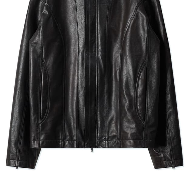 CORE:14 LEATHER JACKET (BLACK)-L