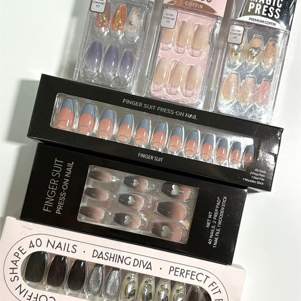 (새상품) 데싱디바 & 핑거수트 네일팁 6세트 일괄 판매