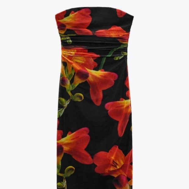 자라 튜브탑원피스