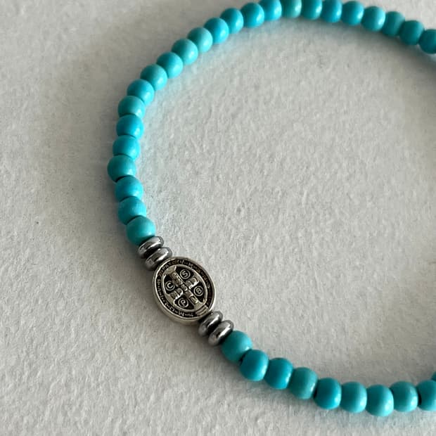 십자가 원석 팔찌