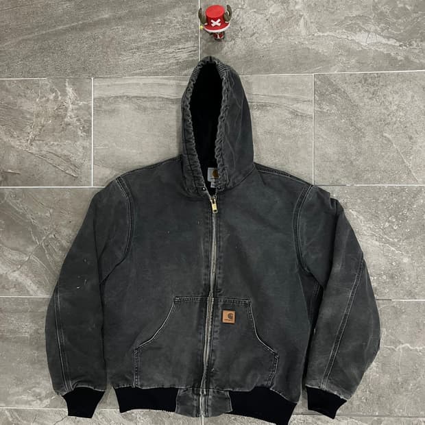 (M) 칼하트 덕 액티브 후드자켓 J130 BLK 블랙