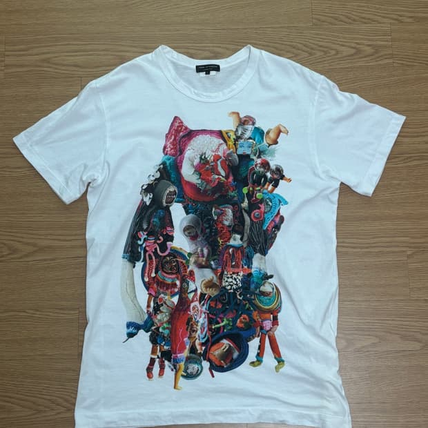 꼼데가르송 옴므 플러스 프린팅 티셔츠 L