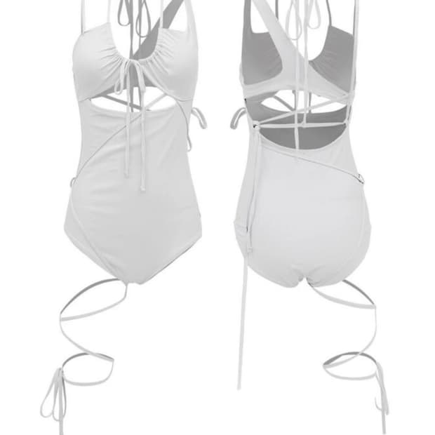 나체 nache MULTIWAY STRAP SWIM SUIT WHITE
