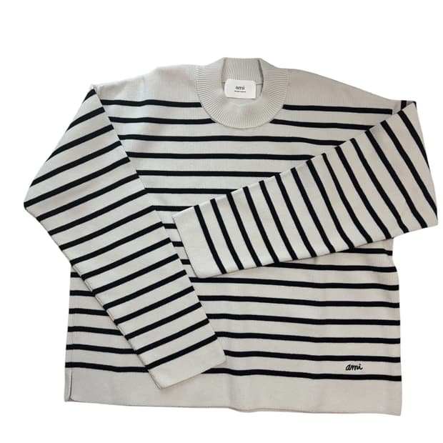 Ami 스트라이프 니트