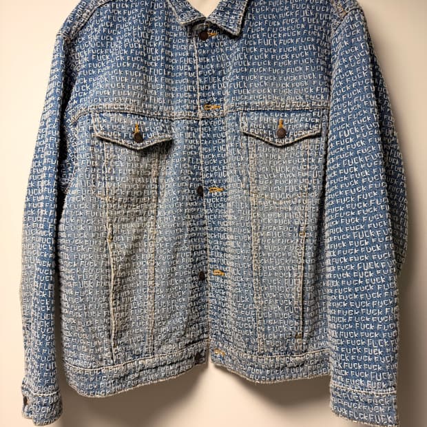 슈프림 Supreme Fuck Stitch Denim Trucker Ja