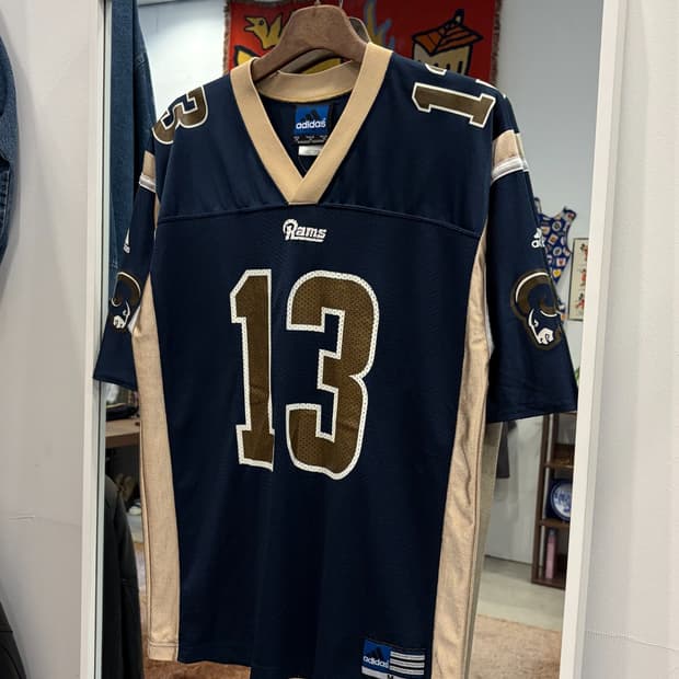 00s Adidas 아디다스 NFL LA 램스 No.13 풋볼 저지