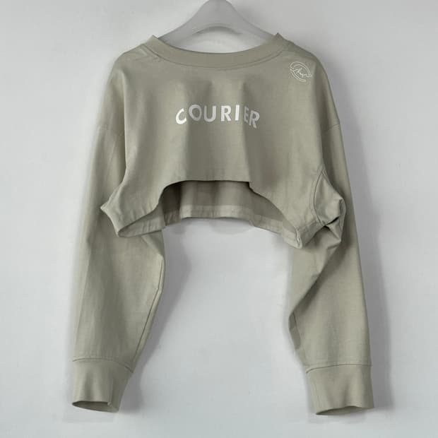 시스템 23 크롭 롱 슬리브 티셔츠