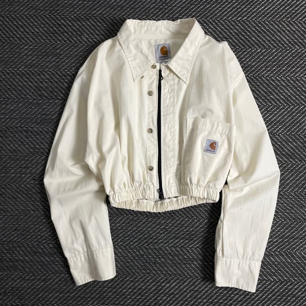 칼하트 크롭 리메이크 투웨이 셔츠 자켓o 2994