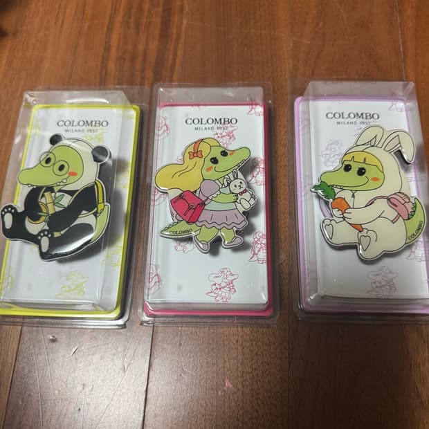 정품새제품 악어명품 브랜드 콜롬보 핸드폰 그립톡 3종