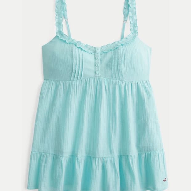 Holister mint babydoll top 홀리스터 민트 나시 s