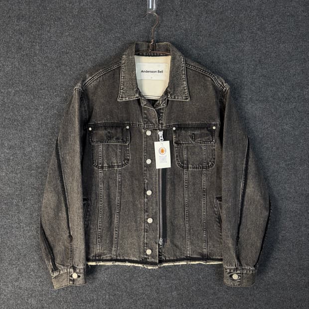 앤더슨벨 인사이드아웃 데님 트러커자켓