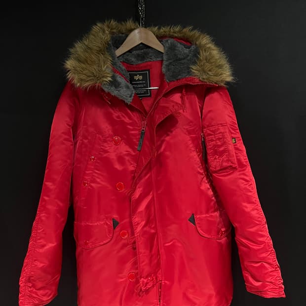 알파 usa 레드 n-3b 파카