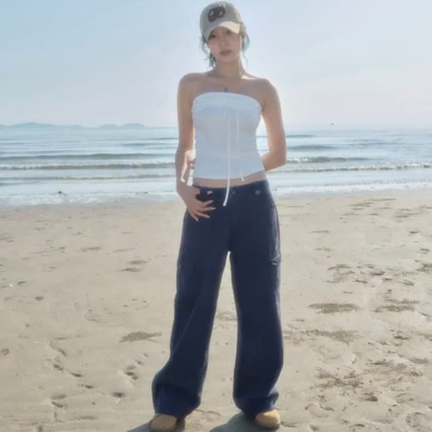 애즈온 제드 JED Cargo Pants 카고팬츠 차콜 s (수선)