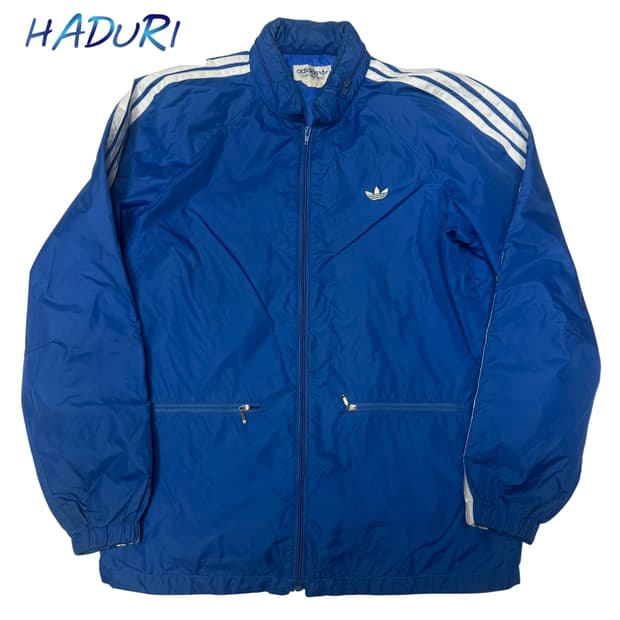 아디다스 80s 서독제 블루바람막이 100