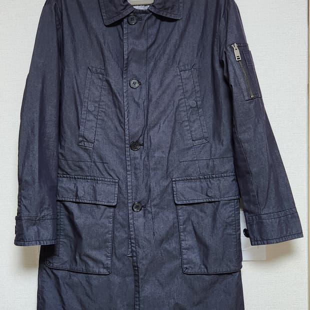 어스앤뎀 us n them 데님 트렌치코트, 롱 야상점퍼, 바람막이 95