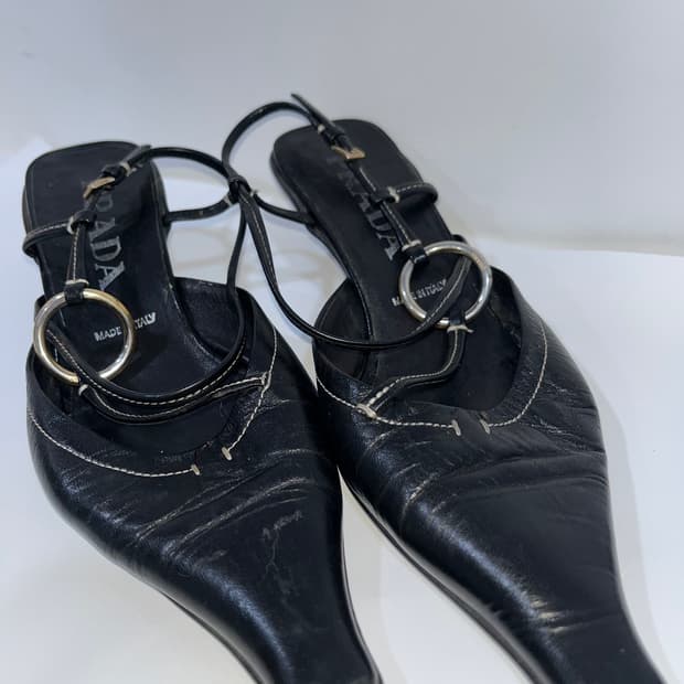 Prada 90s vintage kitten heels