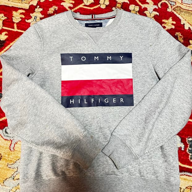 타미힐피거 빅로고 프린팅 맨투맨 M