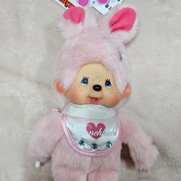 오늘만 할인가💓)고전 글리터 버니 토끼 몬치치 s사이즈