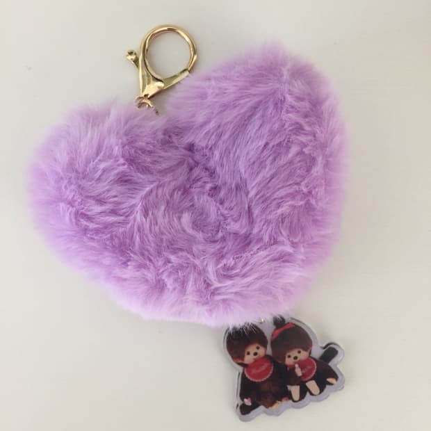 💜 몬치치 하트 퍼 키링 💜