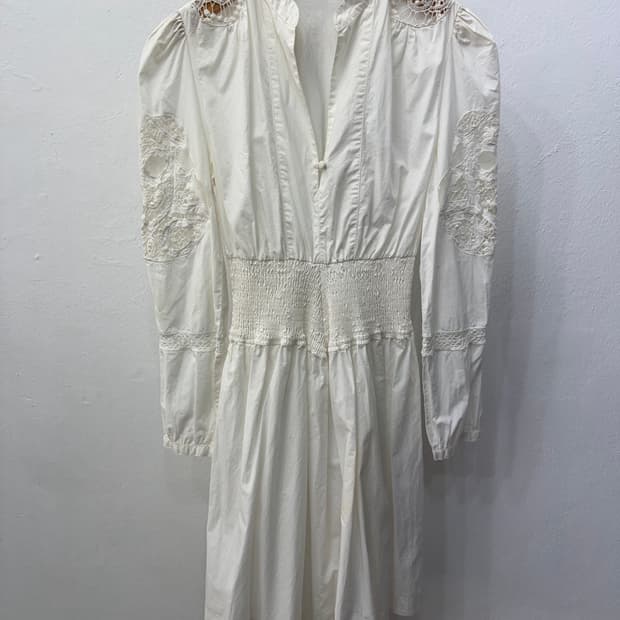 정품) maje 마쥬 화이트 레이스 롱 원피스 1