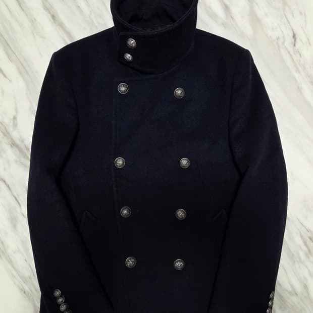 타임옴므 하이넥 하프 코트