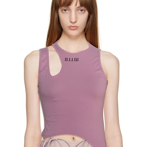 2113 스튜디오 민소매 슬리브리스 핑크 퍼플