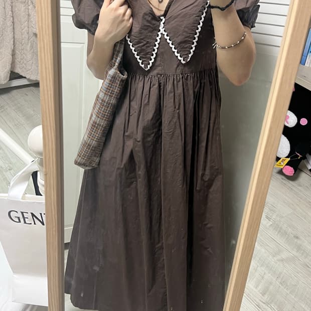 피터팬 초코 브라운 원피스