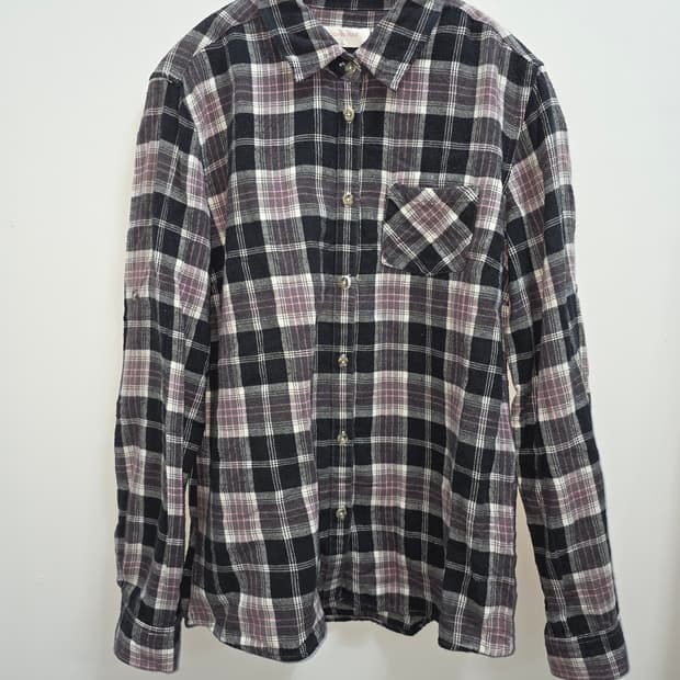 CLOTHES TRUCK 스몰포켓 체크 남방